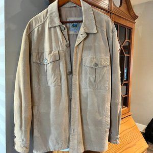 Men's Rainforest Genuine Leather Jacket (Size Medium) Tan